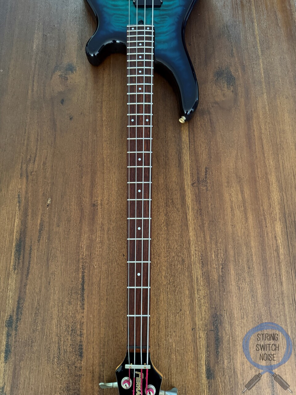 Fernandes Revolver Bass, Sapphire Blue Gradient, FRB-40, 1990's