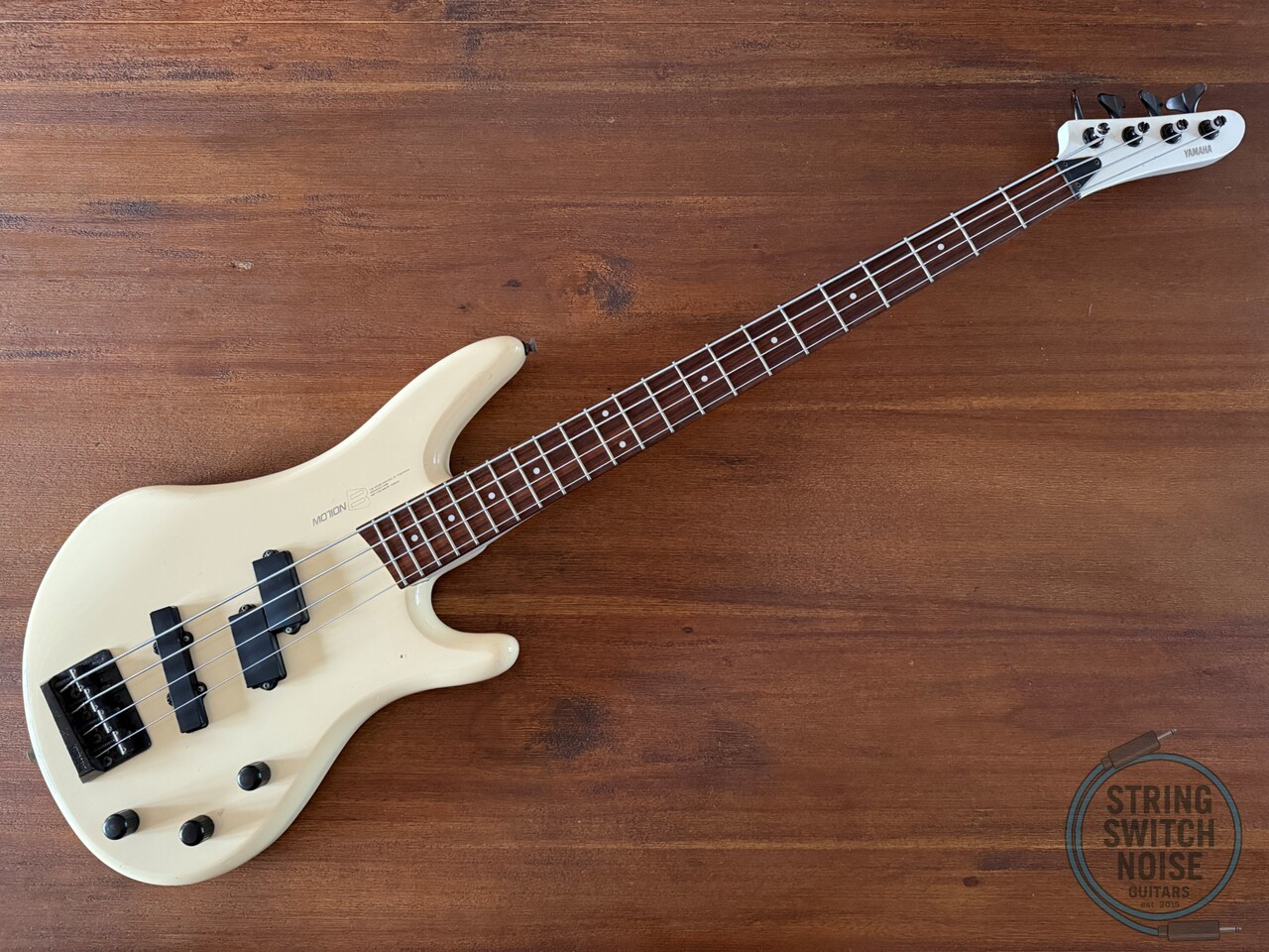 Yamaha MB IIIR, Motion B Bass, 1989, White, Made in Japan