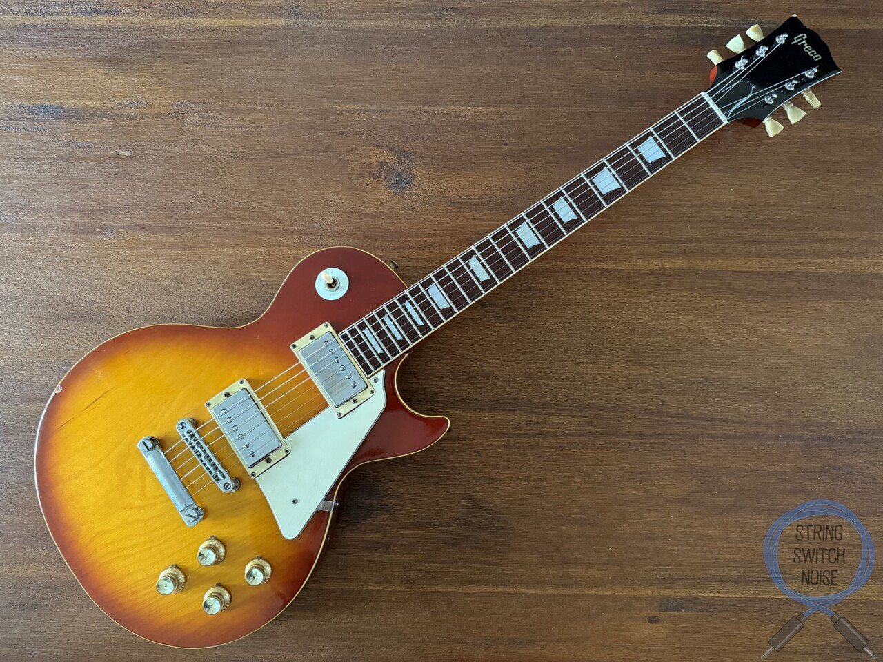 Greco, Les Paul, Sunburst, Plain Top, EG-380S, 1975 Vintage