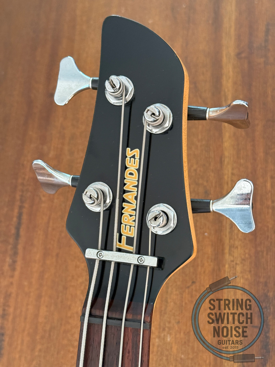 Fernandes Revolver Bass, Quilted Red Burst, 1990s, FRB-40