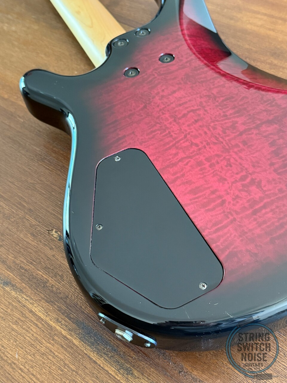 Fernandes Revolver Bass, Quilted Red Burst, 1990s, FRB-40