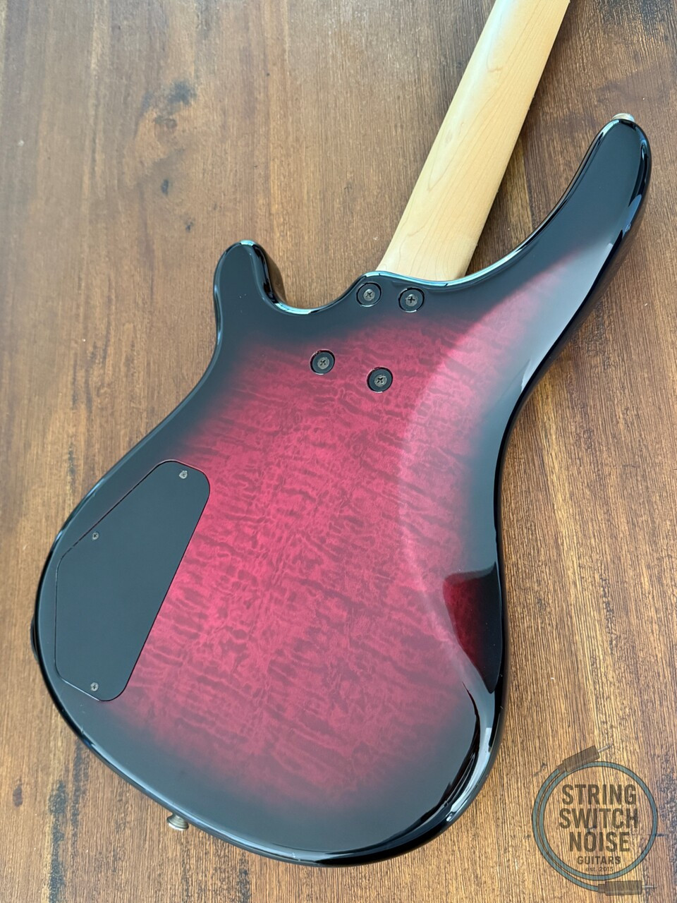 Fernandes Revolver Bass, Quilted Red Burst, 1990s, FRB-40