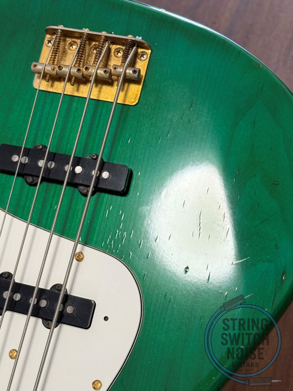 Fender Jazz Bass, ‘62 Gold, CUSTOM EDITION, 1993, Charcoal Green,
