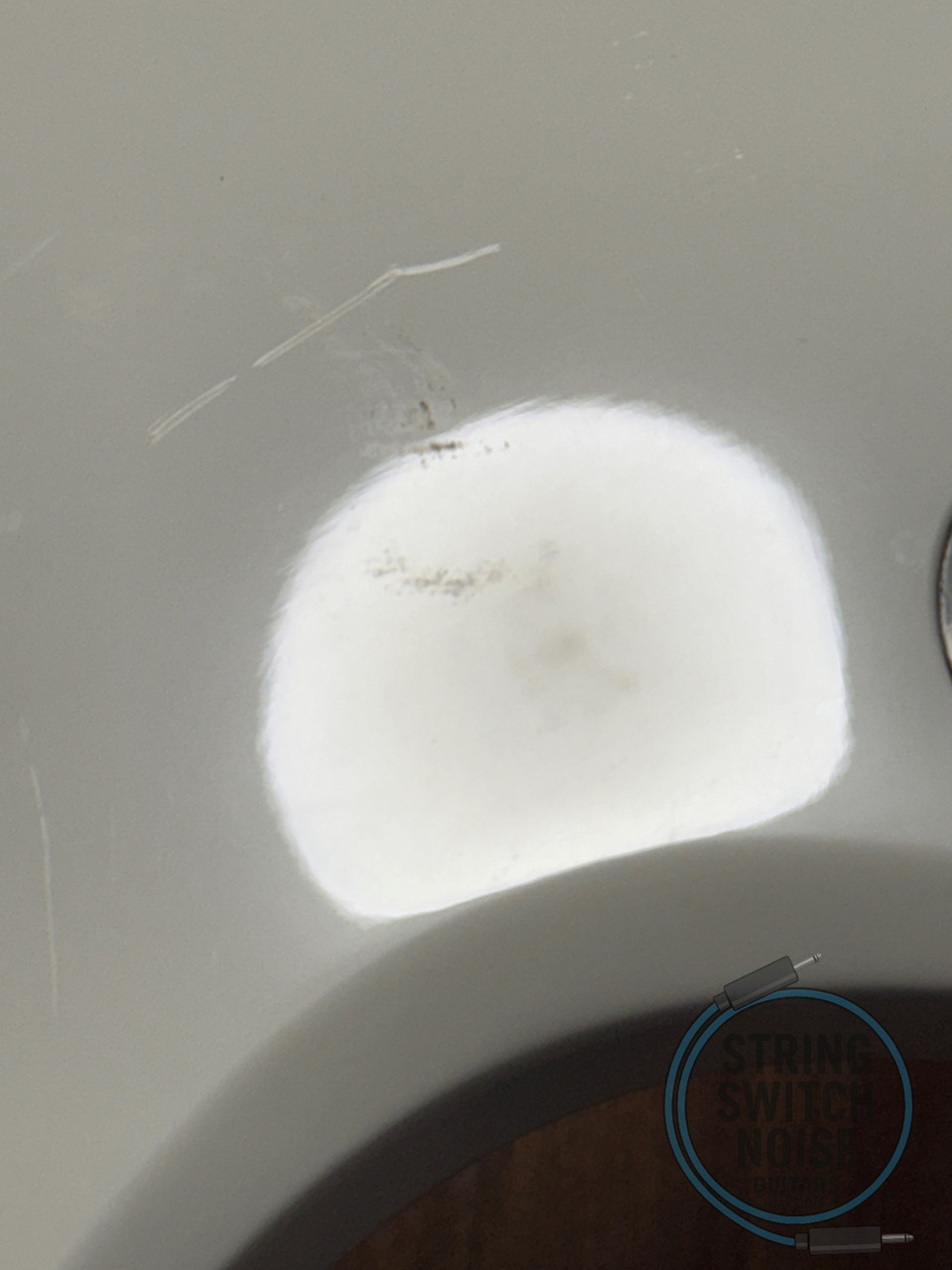 BC Rich Warlock Bass Guitar, White, 2000’s