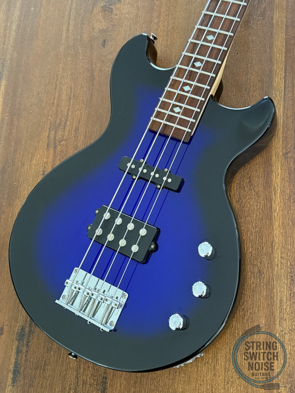 BC Rich Marion Bass, Blue Burst, 2000s, Excellent Condition