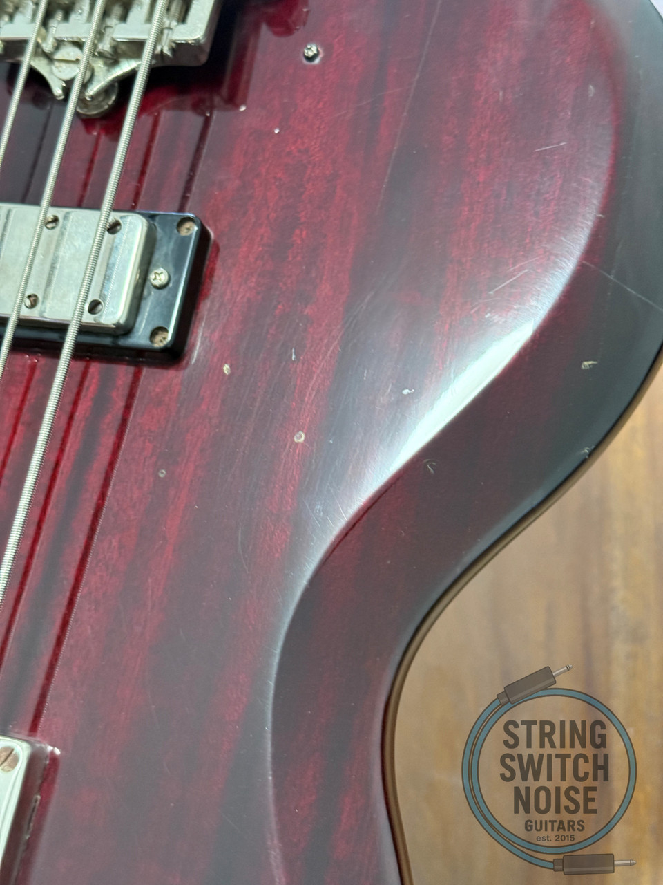 Greco SG Bass, EB50 (EB-3 style), Cherry, MIJ 1986, Set Neck