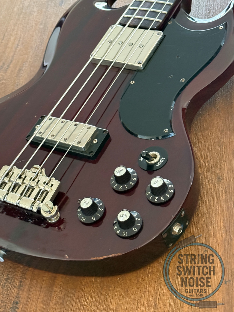 Greco SG Bass, EB50 (EB-3 style), Cherry, MIJ 1986, Set Neck