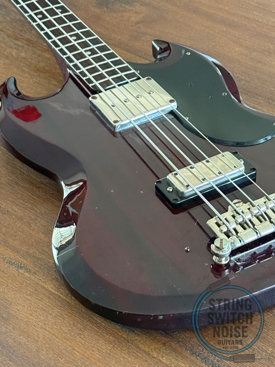 Greco SG Bass, EB50 (EB-3 style), Cherry, MIJ 1986, Set Neck