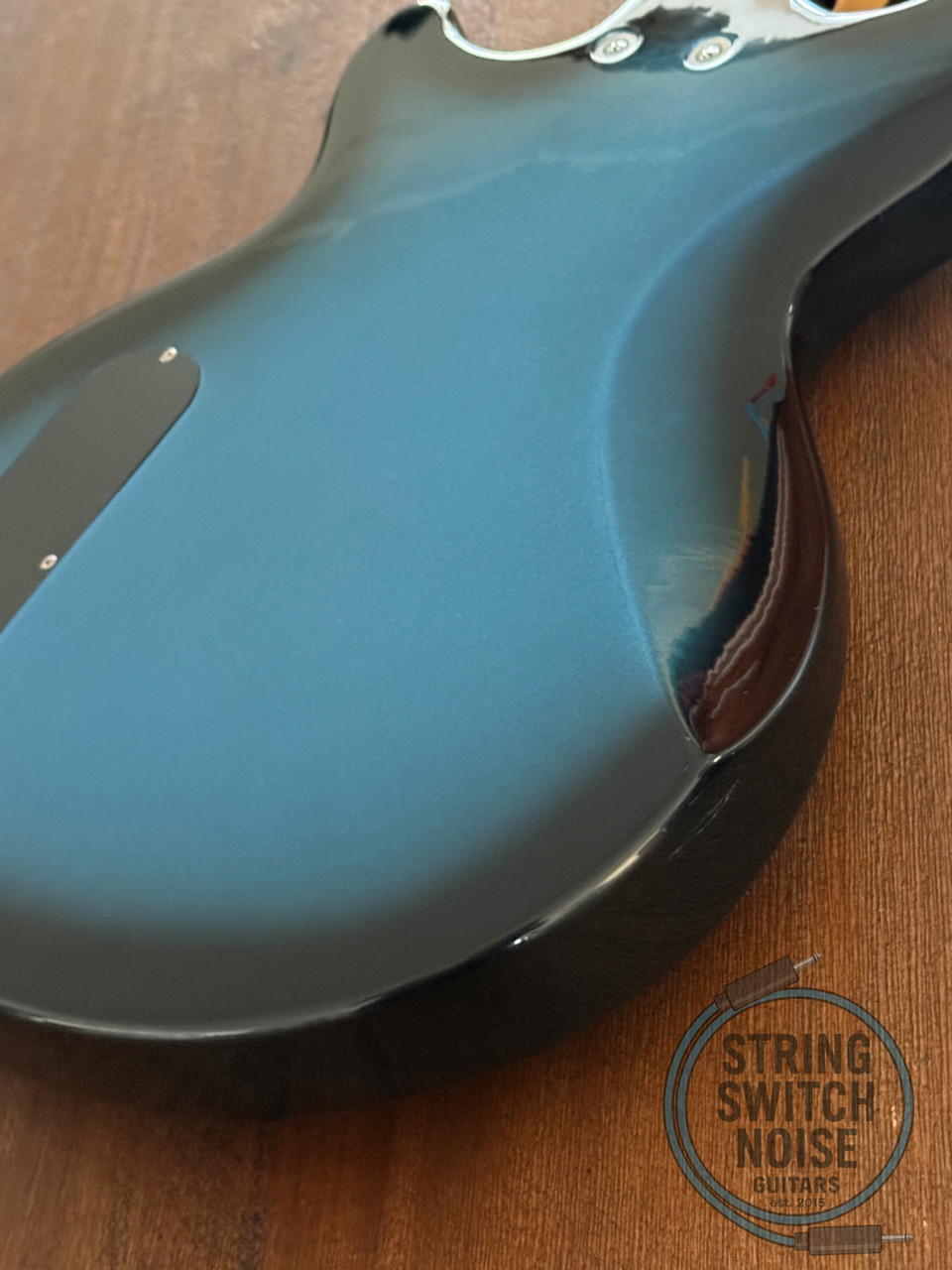 BC Rich Marion Guitar, Aqua Blue Burst, 2000s