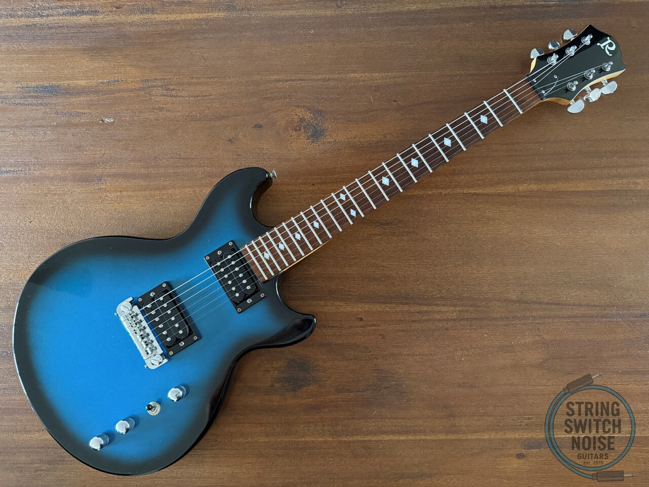 BC Rich Marion Guitar, Aqua Blue Burst, 2000s