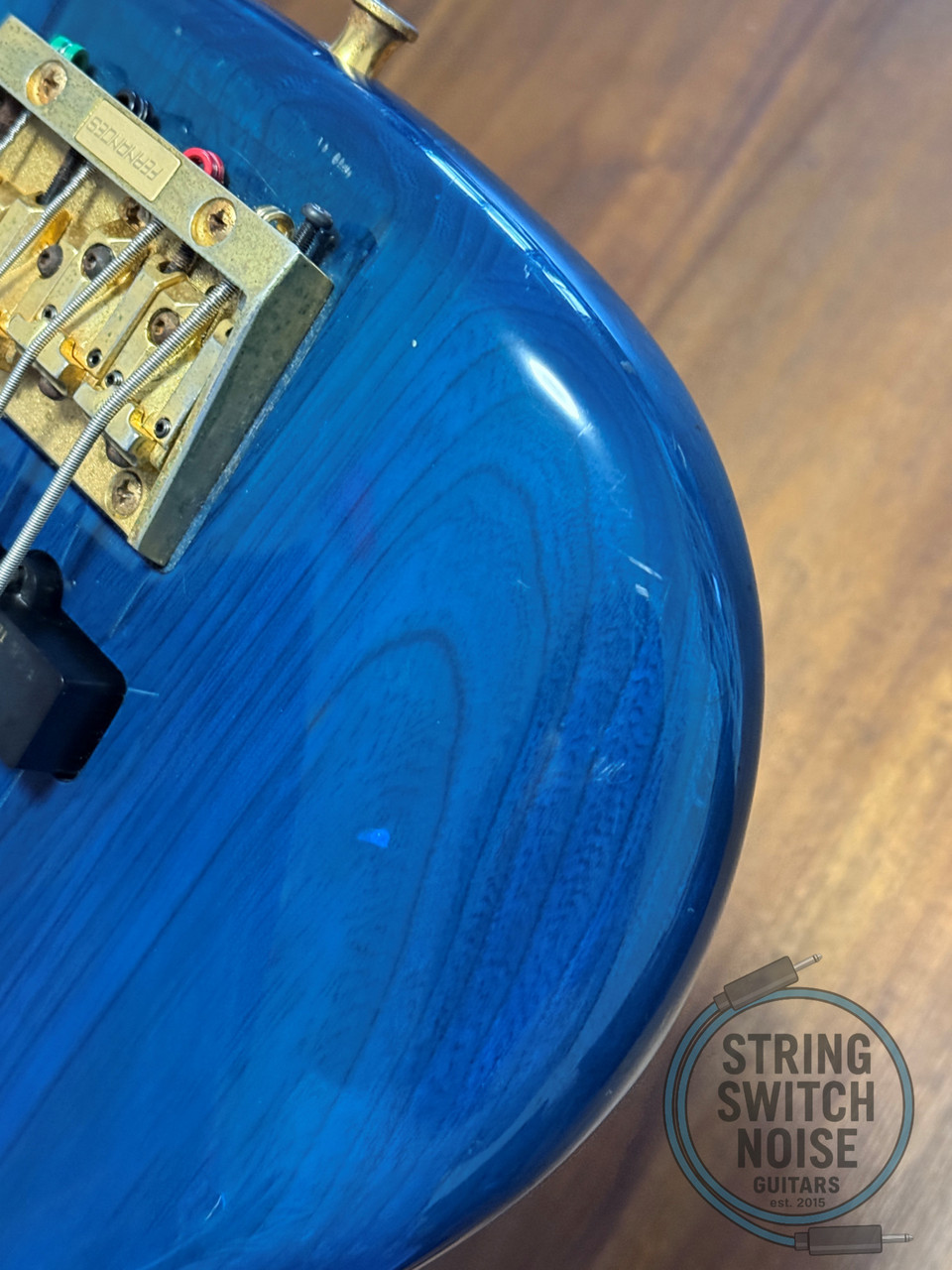 Fernandes SWB-75 Bass, Spector Style, Trans Blue, MIJ, 1992