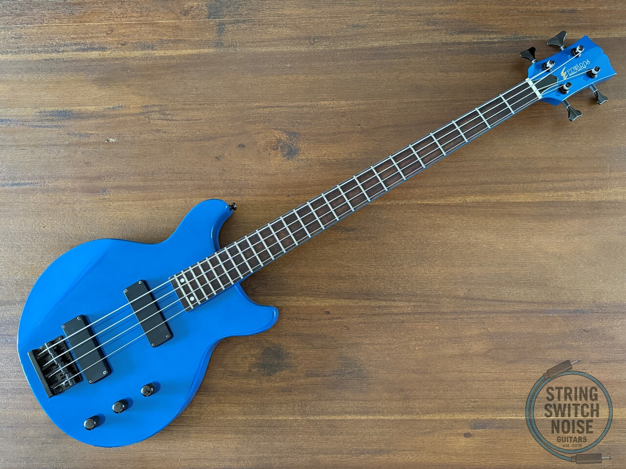 Edwards by ESP, TV Bass, EJ-78TV, Blue LUNA SEA, MIJ, 1990s Edwards by ESP, TV Bass, EJ-78TV, Blue LUNA SEA, MIJ, 1990s
