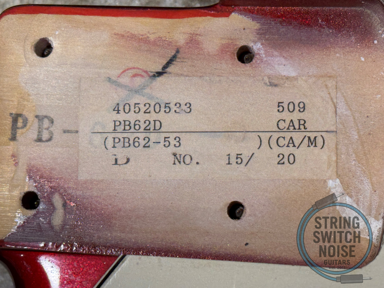 Fender Precision Bass, ‘62, Candy Apple Red, MIJ, 1993