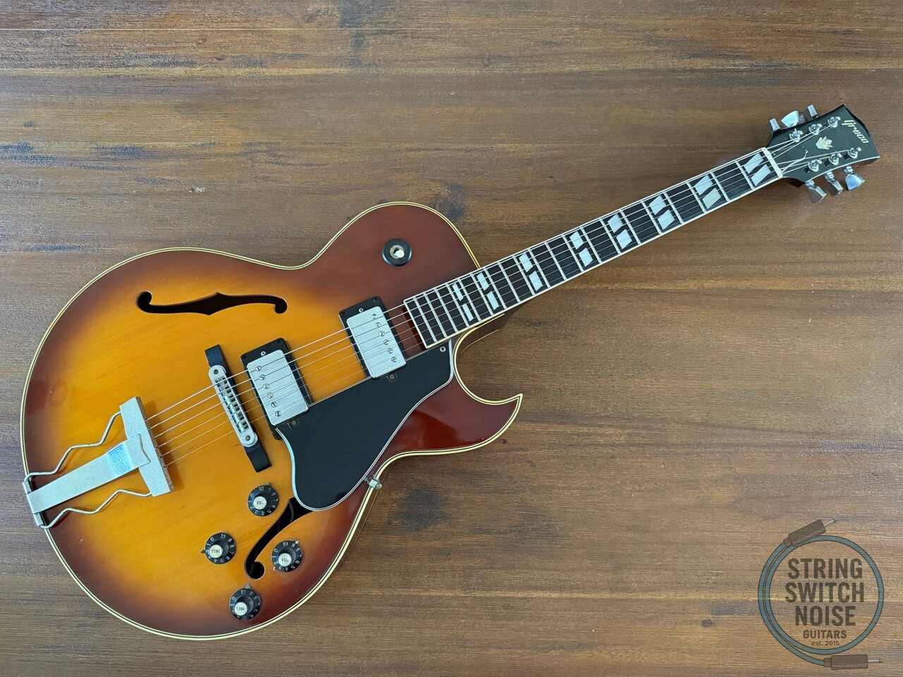 Greco S55 Guitar, Full Hollow Body, (ES175), Sunburst, 1977 Vintage, OHSC