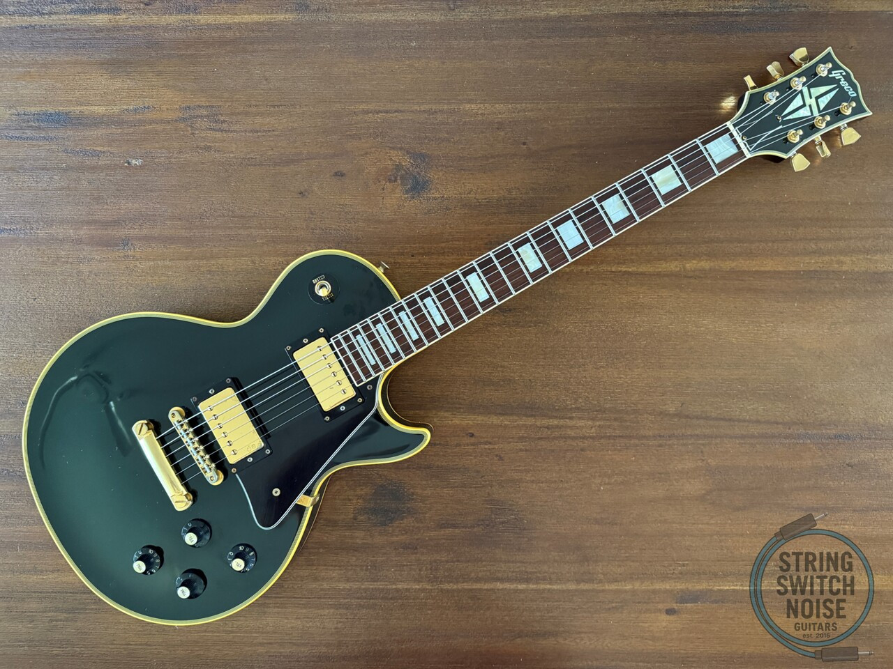 Greco Les Paul Guitar, Custom, Black, MIJ 1992, EGC-480