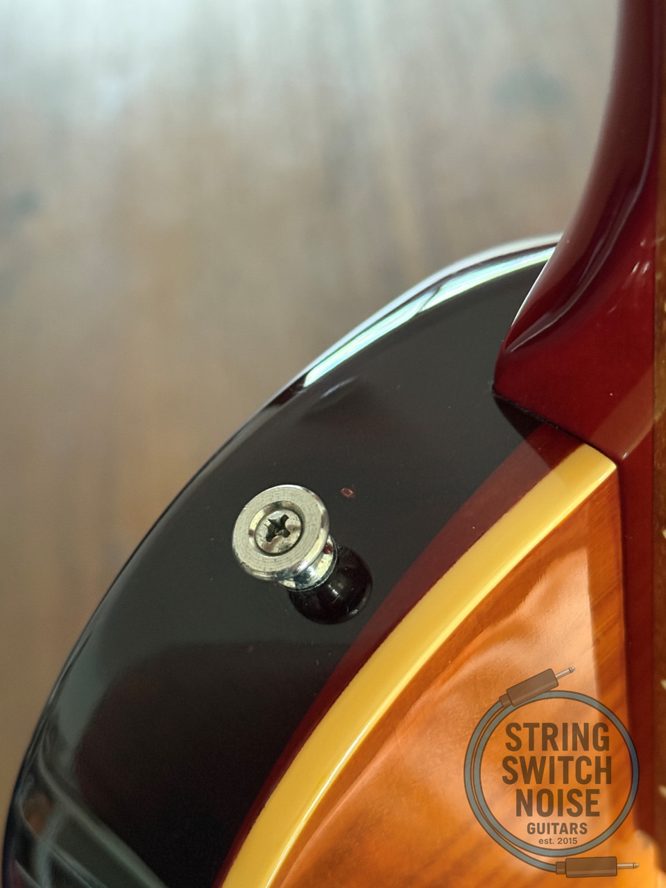 Edwards Les Paul Bass, by ESP, Flamed Amber, 1998, Made In Japan