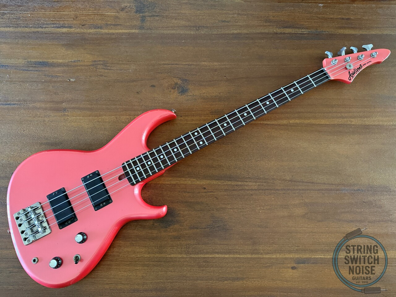 Aria Pro II Bass, RSB Series, Pink, Salmon, 1985, Made In Japan