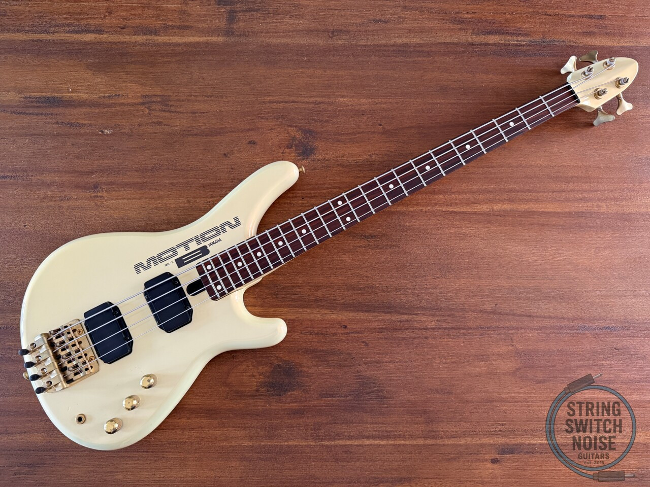 Yamaha Motion B Bass, MB II, Pearl White, 1986, Medium Scale