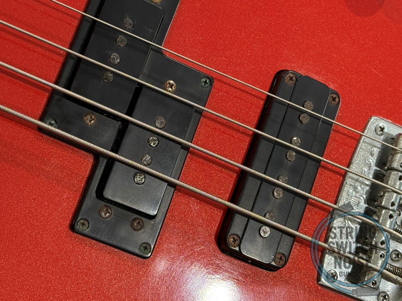 Yamaha Broad Bass VII, PJ, Metallic Red, MIJ 1982, OHSC and Papers