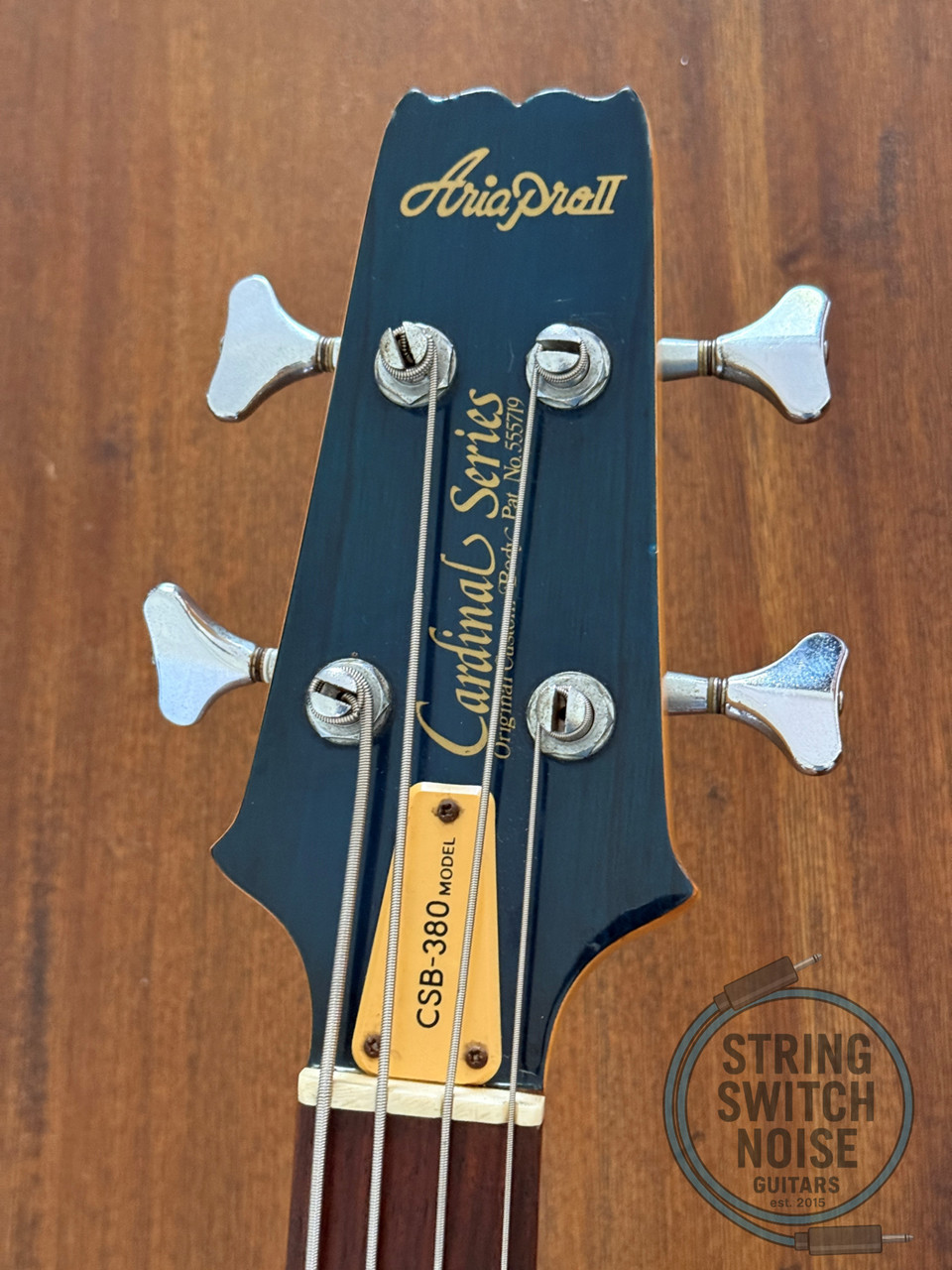 Aria Pro II Bass, 1982, Cardinal Series, 32” Medium Scale, Maui Blue