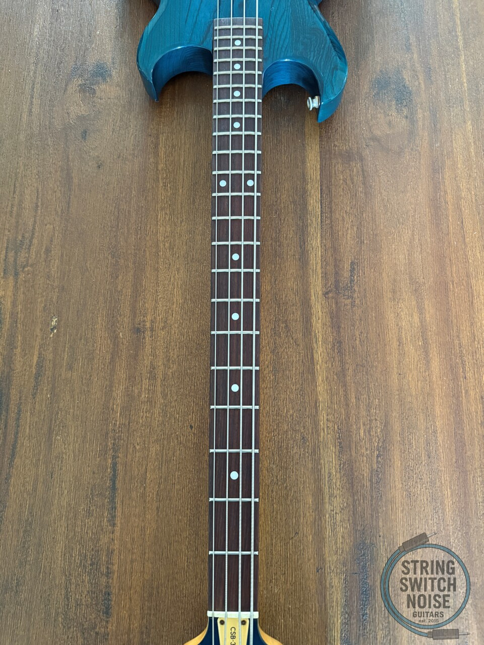 Aria Pro II Bass, 1982, Cardinal Series, 32” Medium Scale, Maui Blue