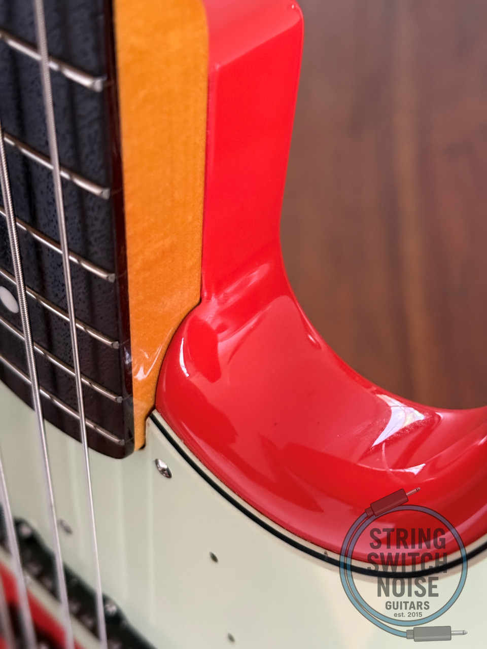 Fender Jazz Bass, ’62-US, Fiesta Red, 1997, USA Pickups