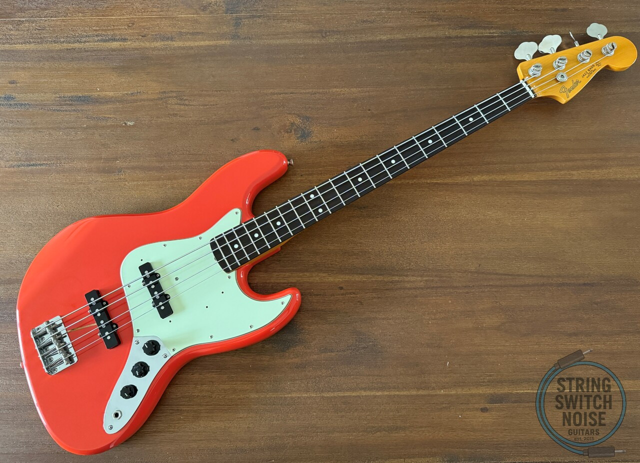 Fender Jazz Bass, ’62-US, Fiesta Red, 1997, USA Pickups