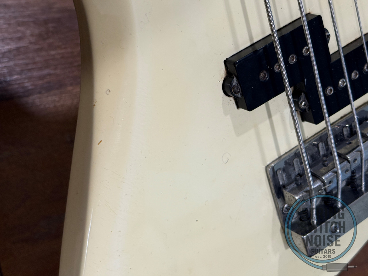 BC Rich, Mockingbird Bass, White, 1985, NJ, VARITONE, MB-20