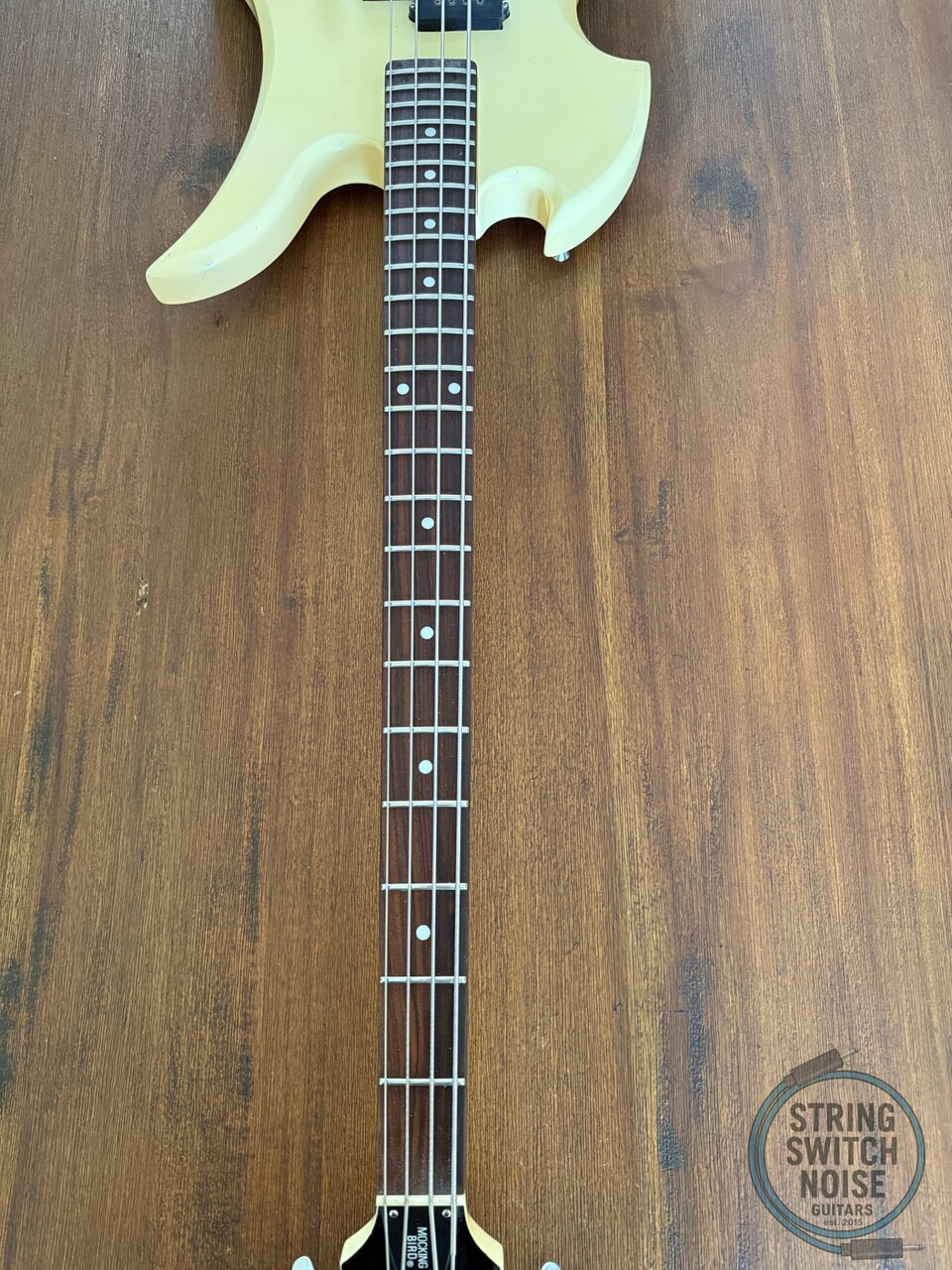 BC Rich, Mockingbird Bass, White, 1985, NJ, VARITONE, MB-20