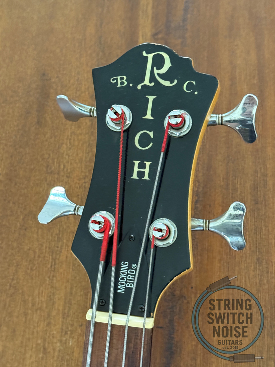 BC Rich, Mockingbird Bass, FRETLESS, White, 1985, NJ, MB-20