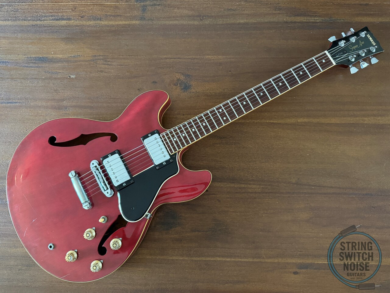 Yamaha SA700, “335” Style Guitar, 1983, Semi Hollow, Persimmon Red