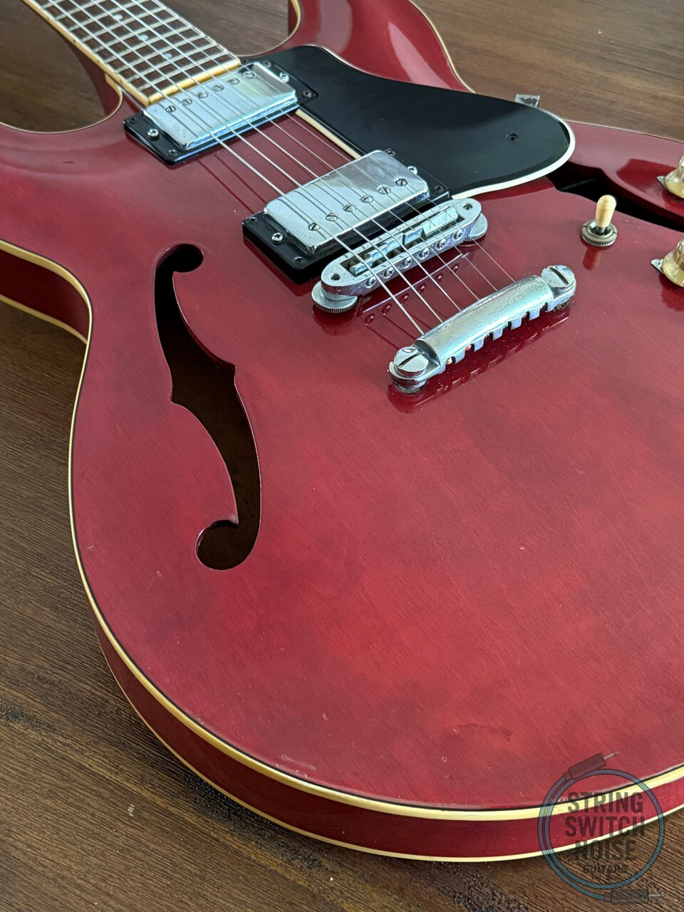 Yamaha SA700, “335” Style Guitar, 1983, Semi Hollow, Persimmon Red