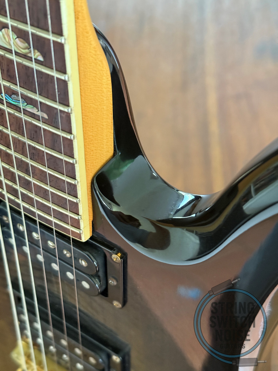 BC Rich Mockingbird, Black Flame, Japan Edition, 1999, MKB-680JE