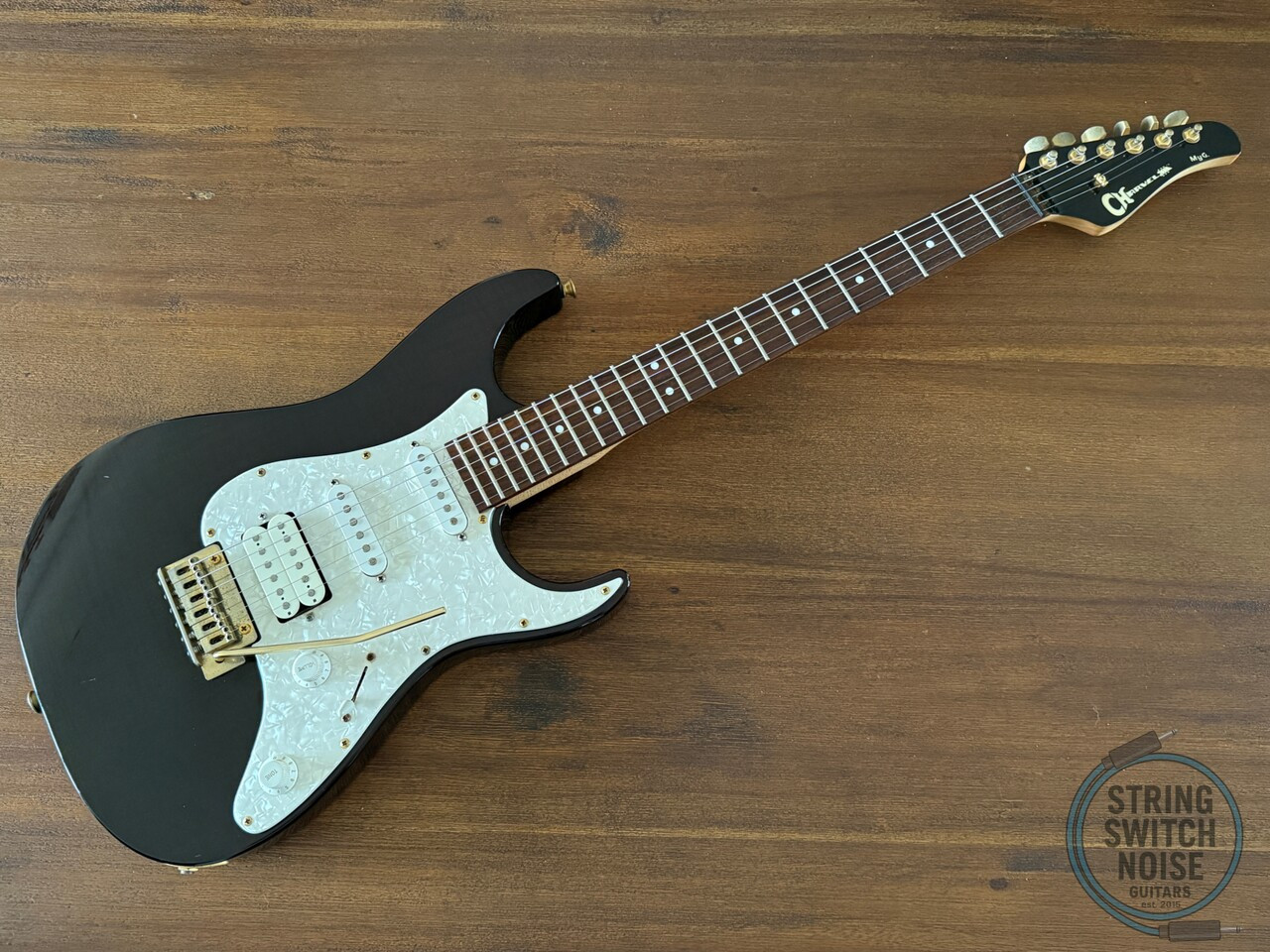 Charvel Stratocaster, MYG, HSS, Black, Made in Japan, 1996