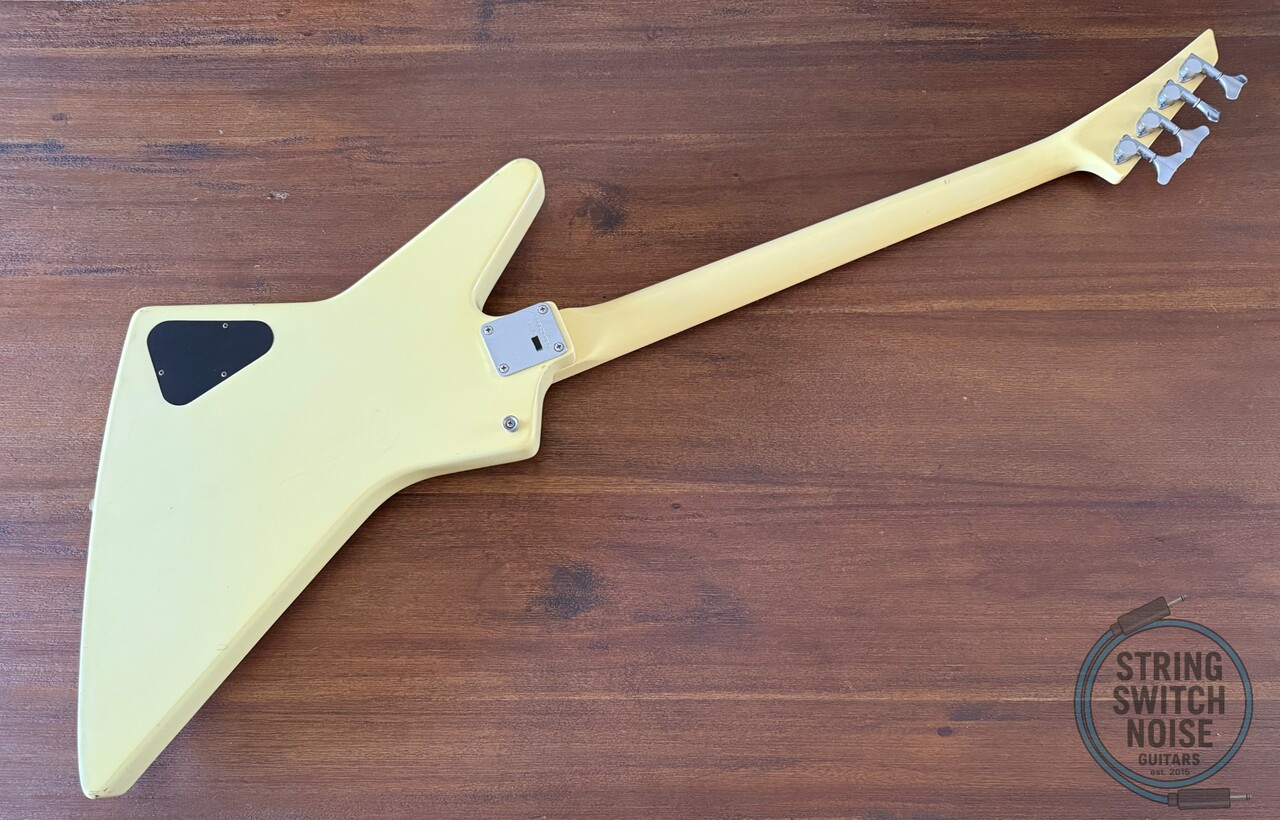 Fernandes, Explorer Bass, White, MIJ 1985, Model BXB-55