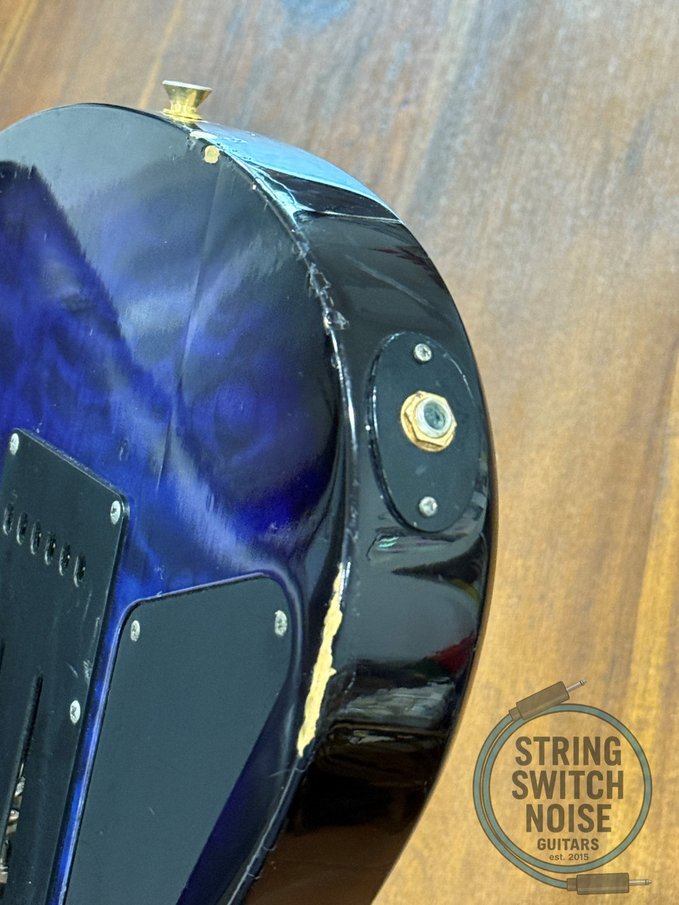 Fernandes HSS Super Strat, Quilted Blue Burst, MIJ, 1990s