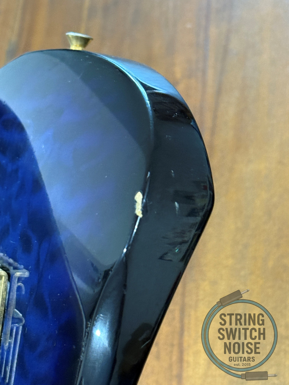 Fernandes HSS Super Strat, Quilted Blue Burst, MIJ, 1990s