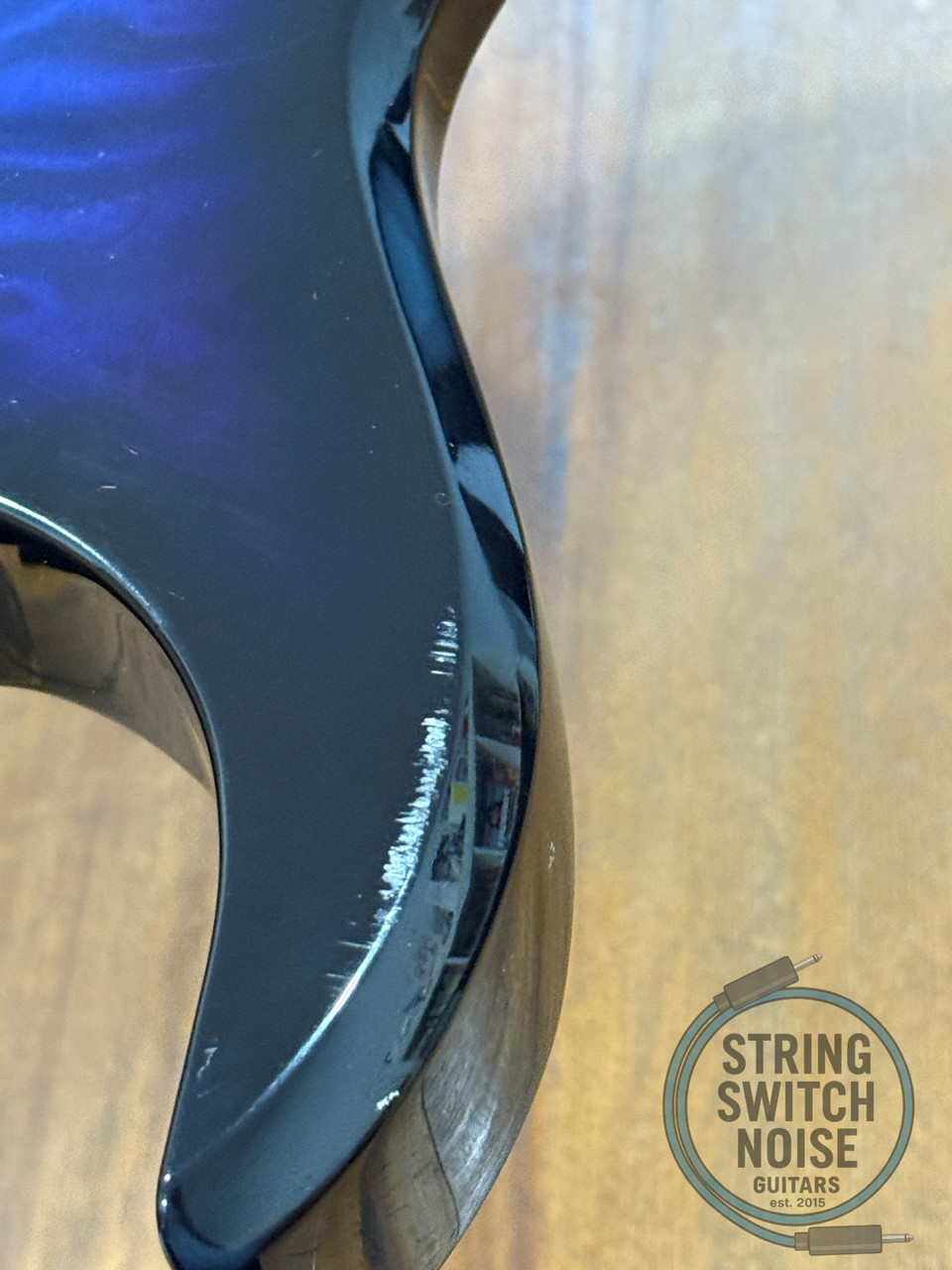 Fernandes HSS Super Strat, Quilted Blue Burst, MIJ, 1990s