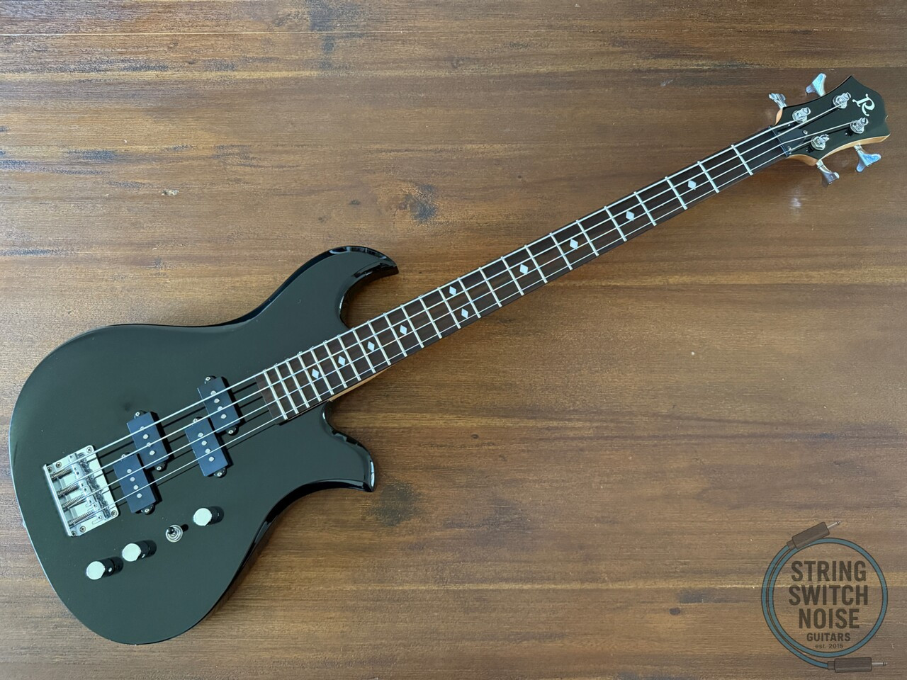 BC Rich Eagle Bass, Metallic Black, 2000’s, Dual P Pickups