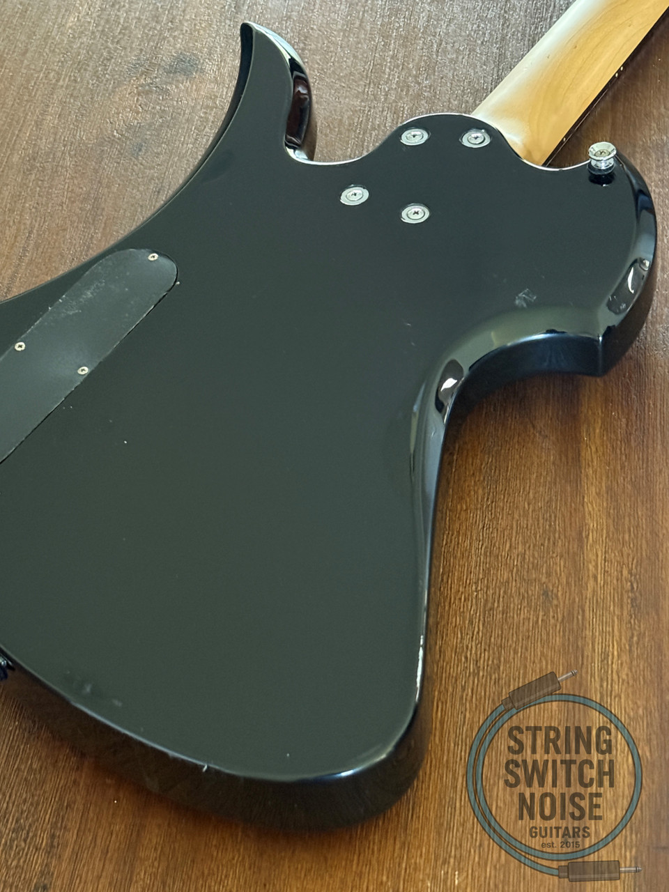 BC Rich Mockingbird Bass, Metallic Black, 2000s, Dual P Pickups