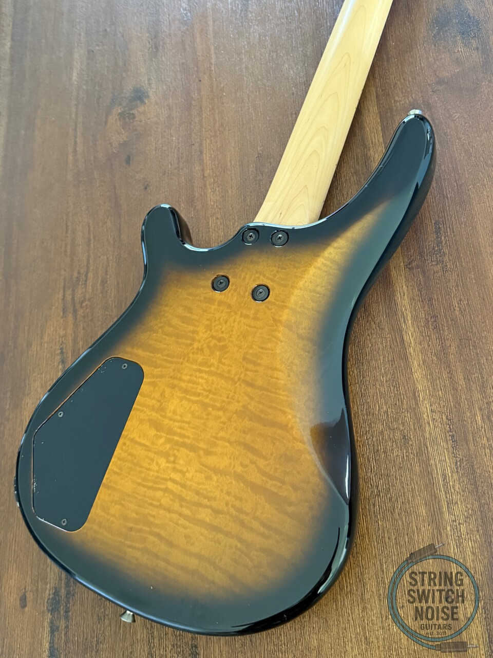 Fernandes Revolver Bass, Quilted Amber Burst, 1990s, FRB-40