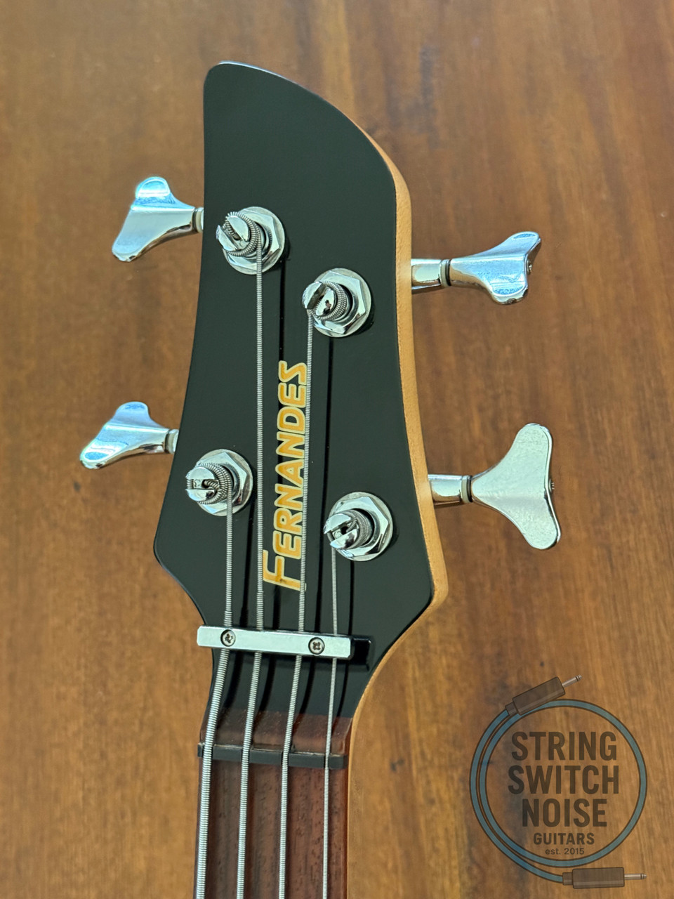 Fernandes Revolver Bass, 1990s, FRB-40, Quilted Red Burst