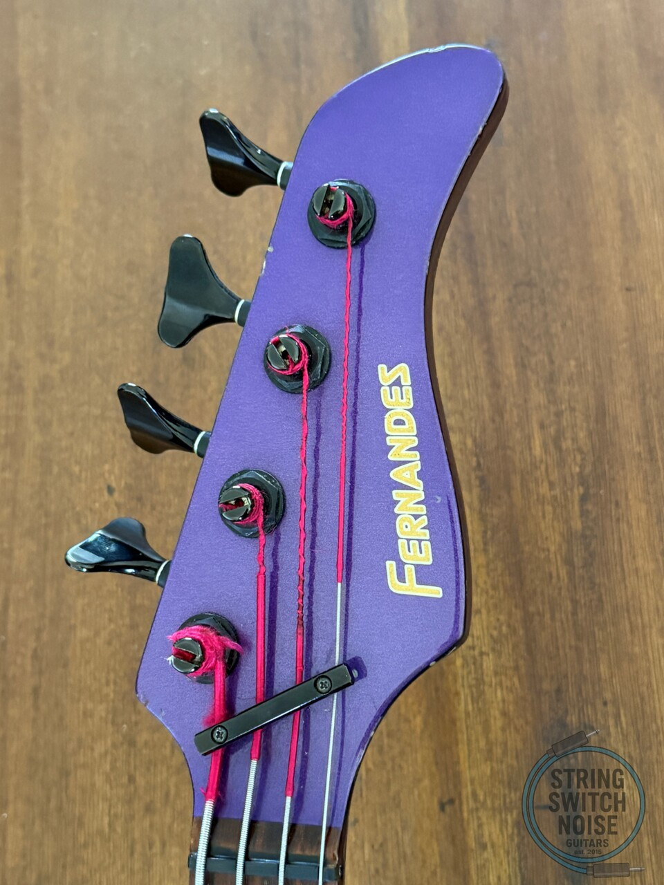 Fernandes Revolver Bass, Metallic Sparkle Purple, MIJ, 1990s, FRB-60