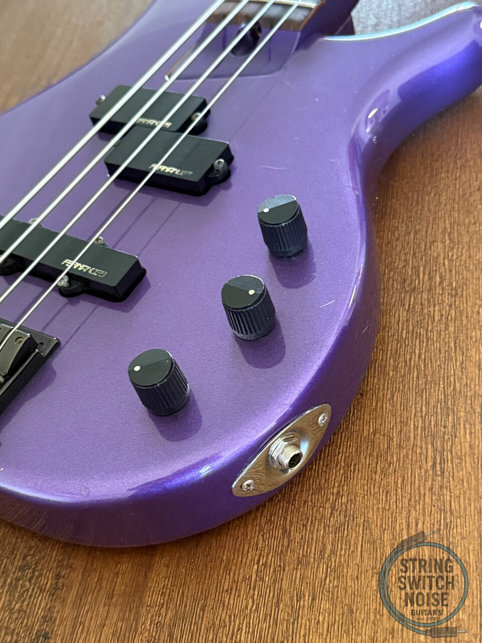 Fernandes Revolver Bass, Metallic Sparkle Purple, MIJ, 1990s, FRB-60