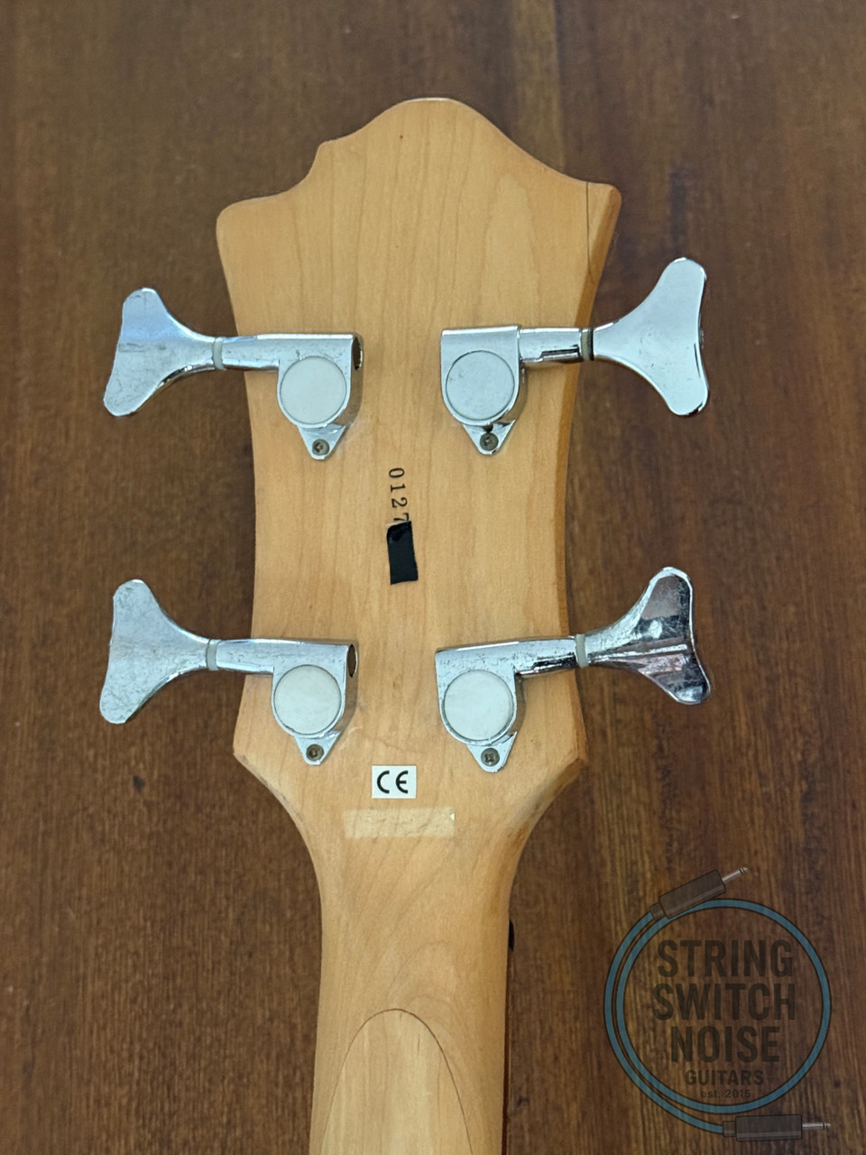 BC Rich Warlock Bass Guitar, Metallic Black, 2000’s