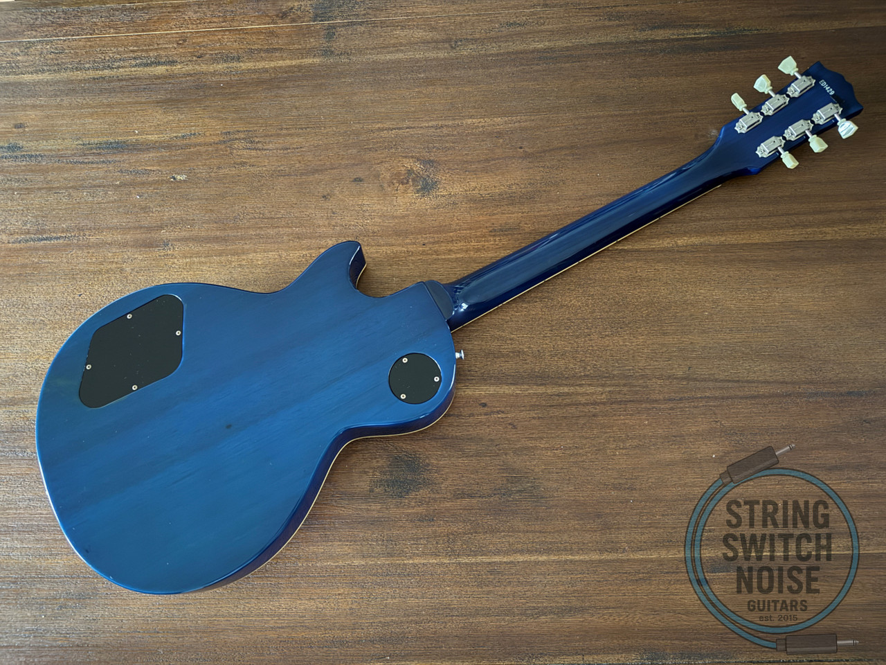 Edwards (ESP), Les Paul Guitar, Blue Quilt Top, MIJ, 2014, Seymour Duncan SH-4 and SH-1