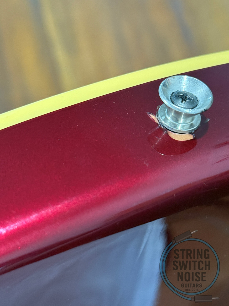 Fender Aerodyne Jazz Bass, Old Candy Apple Red, 2004, No Guard/Marker Model