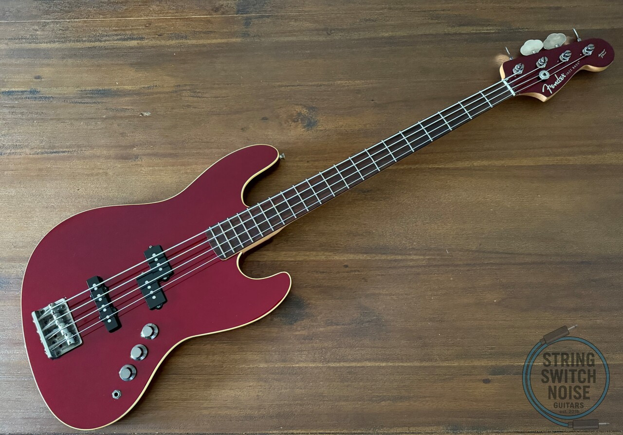Fender Aerodyne Jazz Bass, Old Candy Apple Red, 2004, No Guard/Marker Model
