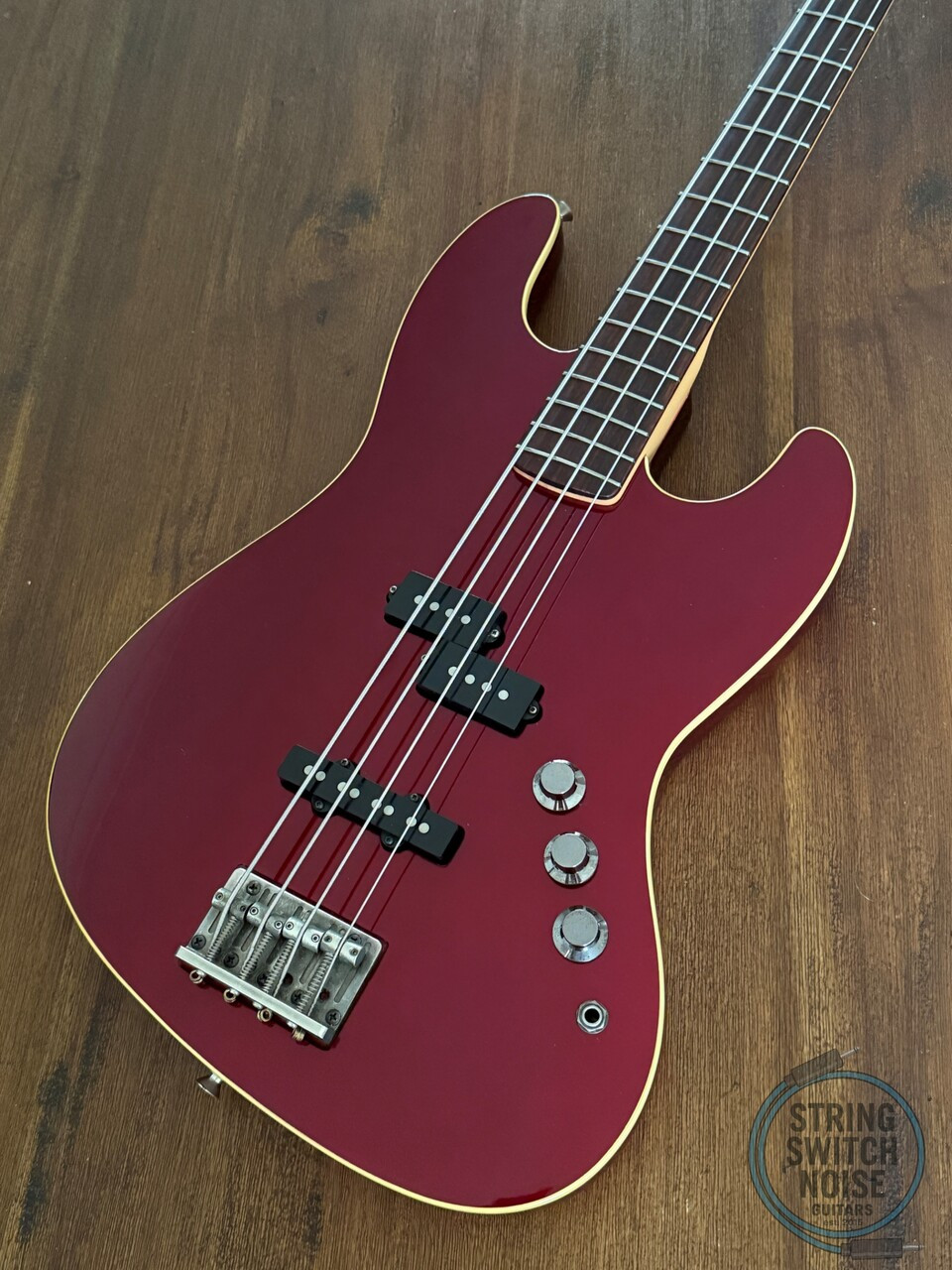 Fender Aerodyne Jazz Bass, Old Candy Apple Red, 2004, No Guard/Marker Model