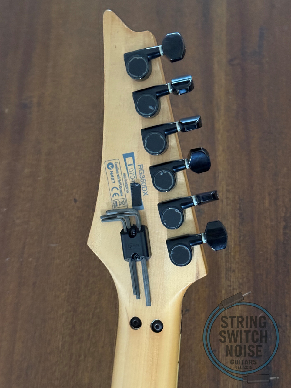 Ibanez RG350 DX Guitar, White, 2007, WIZZARD II NECK